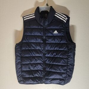 Men's adidas fleece vest legendary ink collor